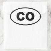 COコロラド 楕円形シール (バッグ)