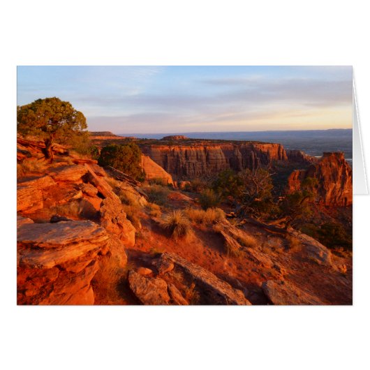 COモニュメントのグランドビュートレイルでのサンライズ (正面横)