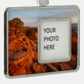 COモニュメントのグランドビュートレイルでのサンライズ シルバープレートフレームオーナメント (右)