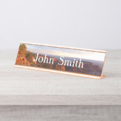 COモニュメントのグランドビュートレイルでのサンライズ デスクネームプレート (正面)