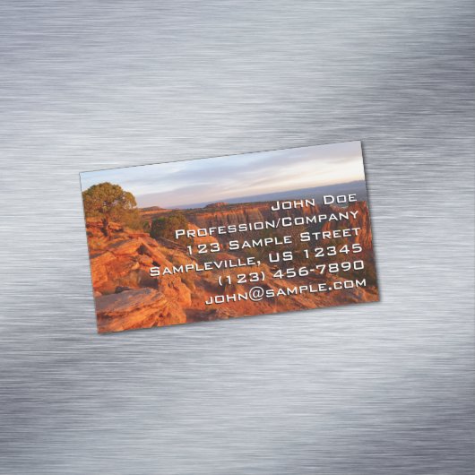 COモニュメントのグランドビュートレイルでのサンライズ マグネット名刺 (インサイチュ)