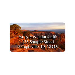 COモニュメントのグランドビュートレイルでのサンライズ ラベル