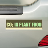 CO2は植物食品 バンパーステッカー (車上)