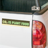CO2は植物食品 バンパーステッカー (トラック上)