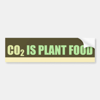 CO2は植物食品 バンパーステッカー