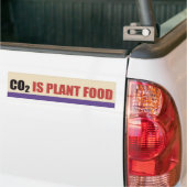 CO2は植物食品 バンパーステッカー (トラック上)