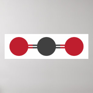 CO2分子構造 ポスター