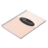 Co.の螺線形の写真のノートに勧める華麗さ ノートブック (左側)