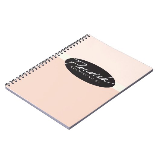 Co.の螺線形の写真のノートに勧める華麗さ ノートブック (左側)