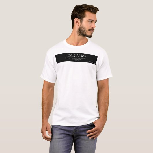 Co.を聖なる書物、経典のワイシャツ走る勝利26.2マイルの Tシャツ (正面フル)