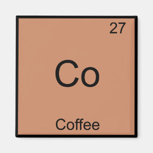 Co -コーヒー化学要素の記おもしろい号 マグネット