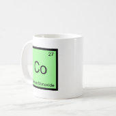 Co – 一酸化炭素化学元素シンボルティー コーヒーマグカップ (正面左)