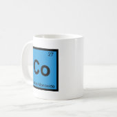 Co - 一酸化炭素 化学周期表 コーヒーマグカップ (正面左)
