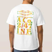 Co. 2/47th Infのヒョウのワイシャツ Tシャツ (裏面)