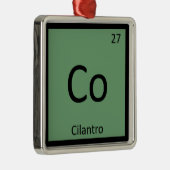 Co - Cilantro Herb Chemistry周期表記号 メタルオーナメント (右)