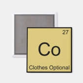 Co - Clothes Optional Chemistry Elementシンボルティー マグネット (正面/裏面)
