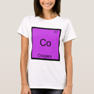 Co - Cougars要素おもしろい化学シンボルTee Tシャツ