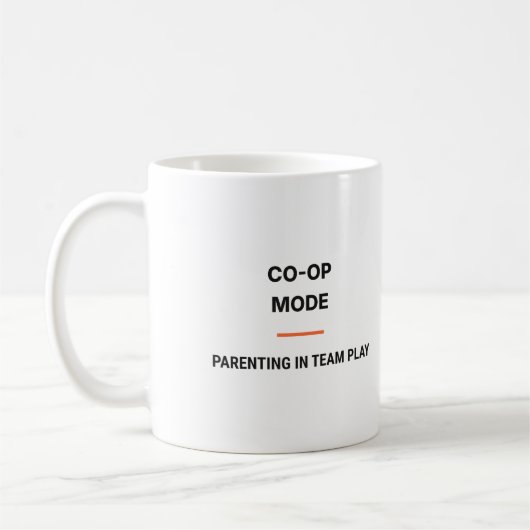 Co-Op Mode Parenting In Team Play Tasse コーヒーマグカップ (左)