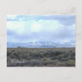 CO Snowy Mountains and Valleyはがき ポストカード