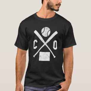 CO USA州 – 野球選手コロラドプレミアム Tシャツ