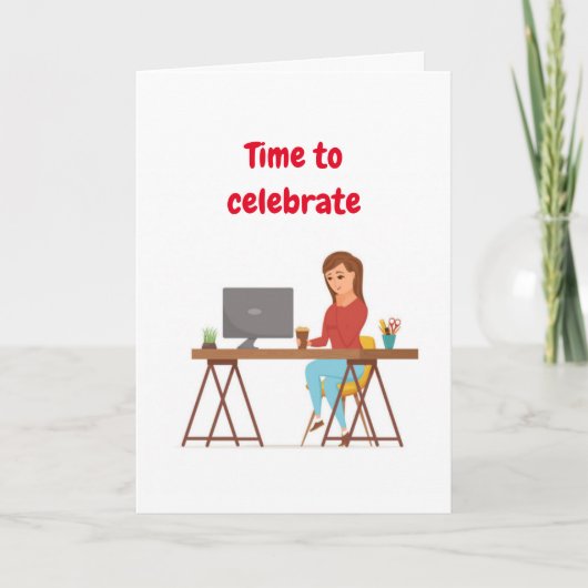 ***CO-WORKER****カードへのハッピーバースデー カード (正面)