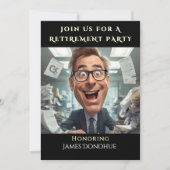 Co-Worker Funny Retirement Party   招待状 (正面)