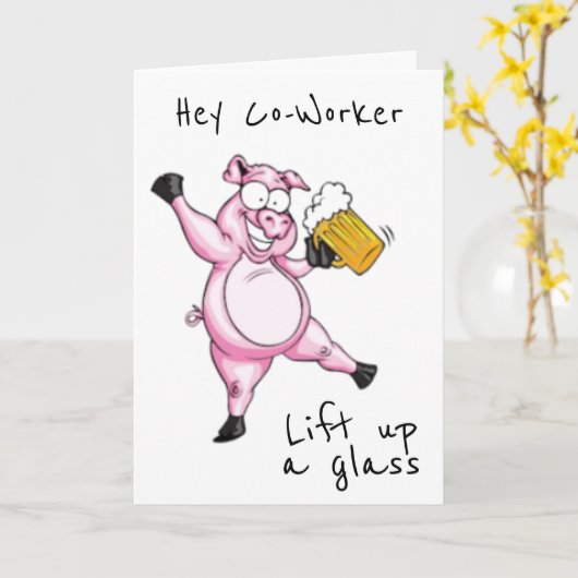 **CO-WORKER** READY TO祝 **誕生日**カード カード (黄色い花)