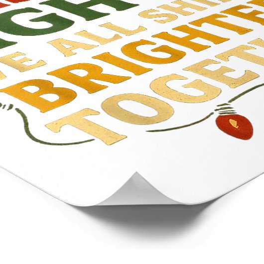 Co-workers Are Like Christmas Lights Funny Holiday ポスター (角)