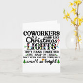 Co-workers Are Like Christmas Lights They Hang Tog カード (黄色い花)