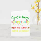 Co-workers Are Like Christmas Lights They Hang Tog カード (黄色い花)