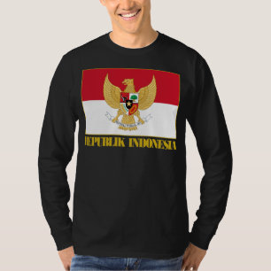 COAが付いているインドネシアの旗 Tシャツ