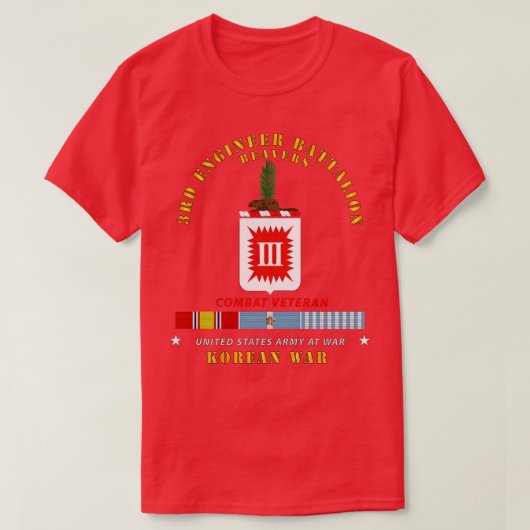 COA第3機関大隊Koreanw KOREASVC Tシャツ (デザイン正面)