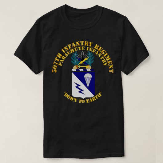 COA507歩兵連隊 Tシャツ (デザイン正面)
