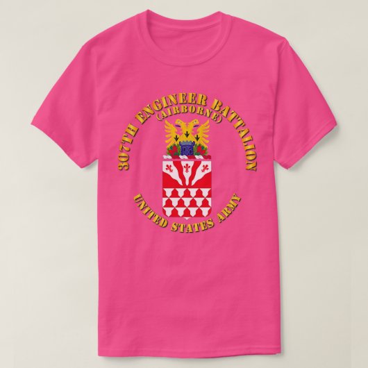 COA 307機関大隊空挺部隊 Tシャツ (デザイン正面)