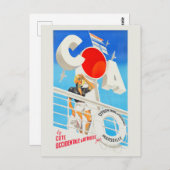 COA Marseille France Vintageポスター ポストカード (正面/裏面)