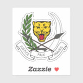 CoA of the Republic of Zaire (DR Congo,1971–1997) シール (シート)