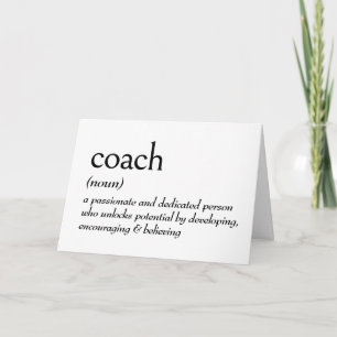 COACHの辞書定義 カード