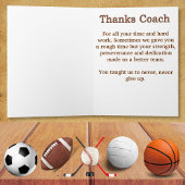 Coach用のカスタマイズ可能なヴィンテージサンキューカード サンキューカード