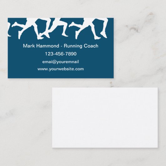 Coach ランニング Glossy Business Card 名刺 (正面/裏面)