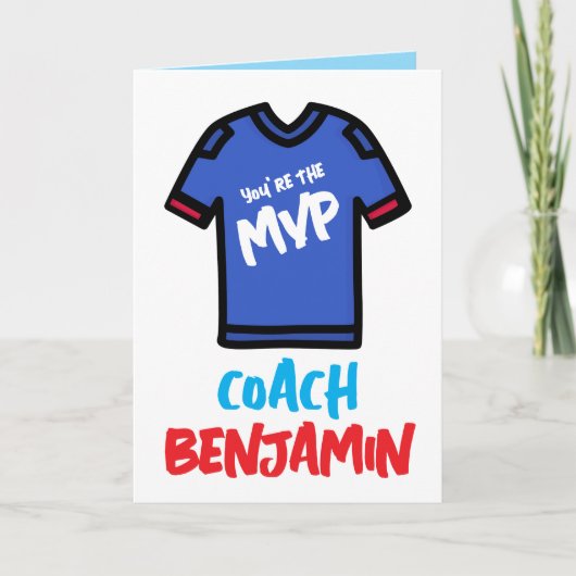 Coach Appreciation Card, Thank You Card 案内状 (正面)