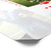 Coach Appreciation Collage Football Team Signature ポスター (角)