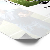 Coach Appreciation Collage Football Team Signature ポスター (角)