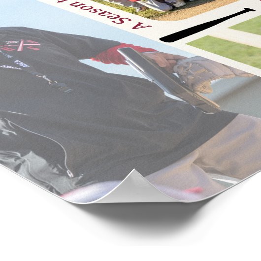 Coach Appreciation Photo Collage Team  ポスター (角)