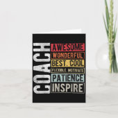 Coach Awesome Wonderful Best Cool Motivational Coa カード (正面)