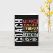 Coach Awesome Wonderful Best Cool Motivational Coa カード (黄色い花)