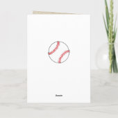 Coach Baseball Photo Card素朴に感謝 サンキューカード (裏面)