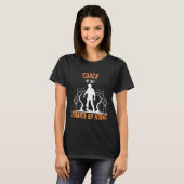 Coach by Day Zombie by Night Funny Halloween Creep Tシャツ (正面フル)