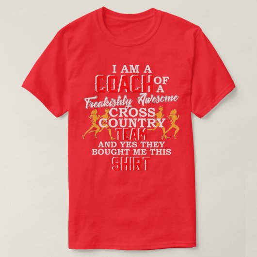 Coach Cross Country jogger track running funny gi Tシャツ (デザイン正面)