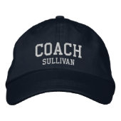 Coach Custom Name Embroidered Hat - Navy 刺繍入りキャップ (正面)