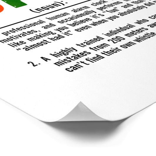 Coach Definition Coaches Gift Team Srts Tank Top  ポスター (角)